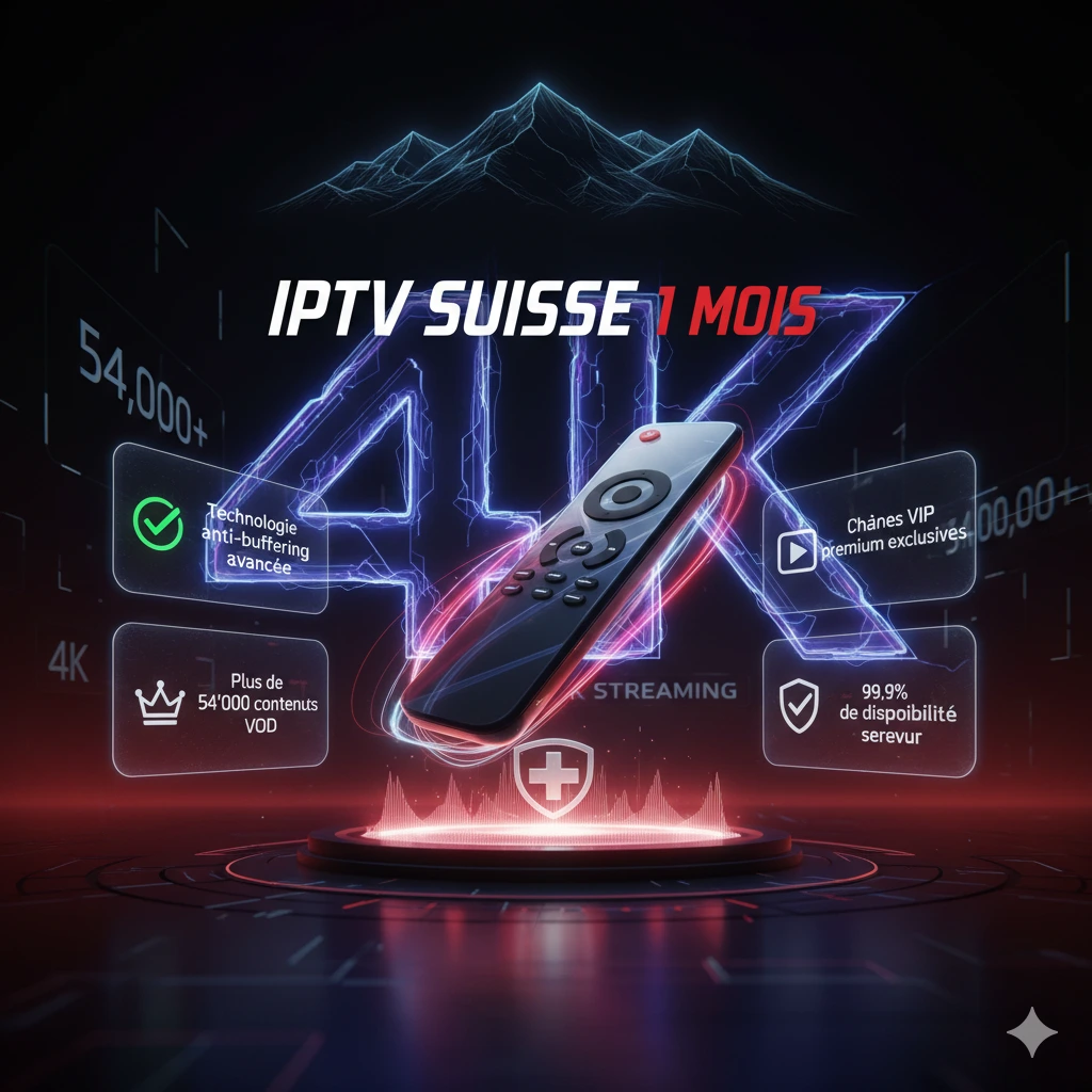 IPTV Suisse 1 Mois | 40K+ Chaînes & Streaming 4K Premium - Image 2