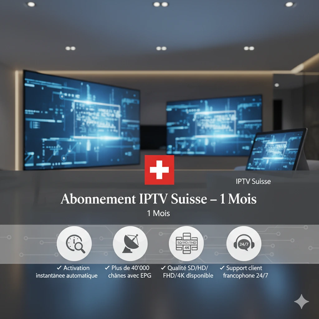 IPTV Swisse 1 mois product image